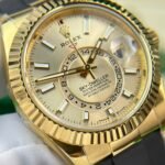 Rolex CHAMPAGNE Sky-Dweller World Timer champagne dial 42mm 1:1 super clone watch