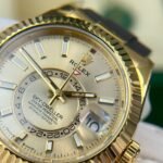 Rolex CHAMPAGNE Sky-Dweller World Timer champagne dial 42mm 1:1 super clone watch