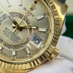 Rolex CHAMPAGNE Sky-Dweller World Timer champagne dial 42mm 1:1 super clone watch