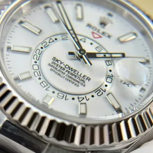 Rolex Sky-Dweller World Timer white dial 42mm 1:1 super clone watch