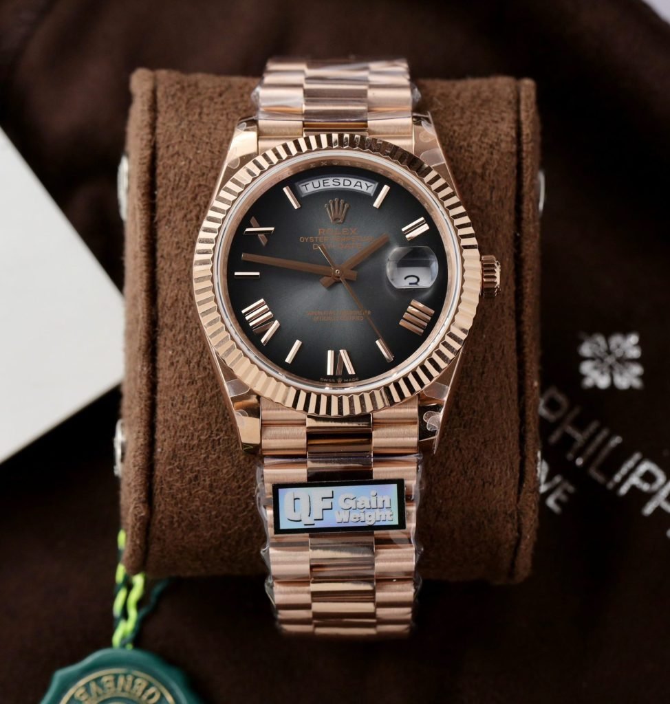 Rolex Day-Date President Watch black dial 40mm 1:1 super clone watch
