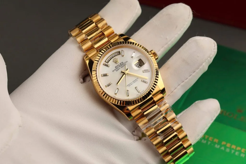 Rolex Day-Date President Watch white dial 36mm 1:1 super clone watch