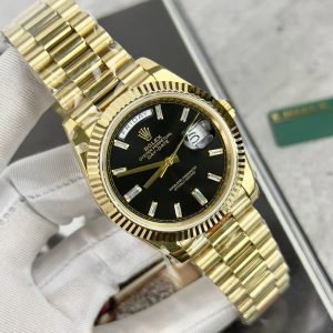 Rolex Day-Date President Watch black dial 40mm 1:1 super clone watch