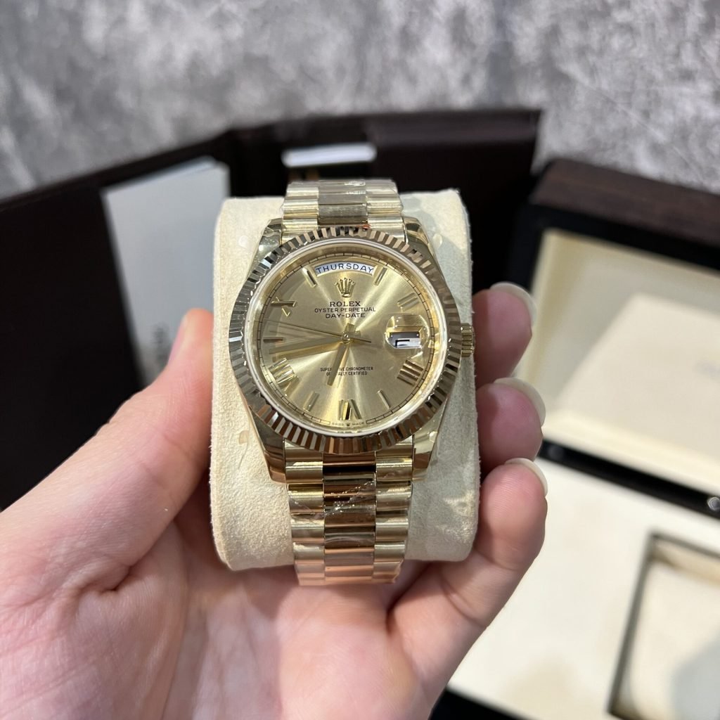 Rolex Day-Date President Watch gold-toned dial 40mm 1:1 super clone watch