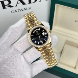 Rolex Day-Date President Watch black dial 40mm 1:1 super clone watch
