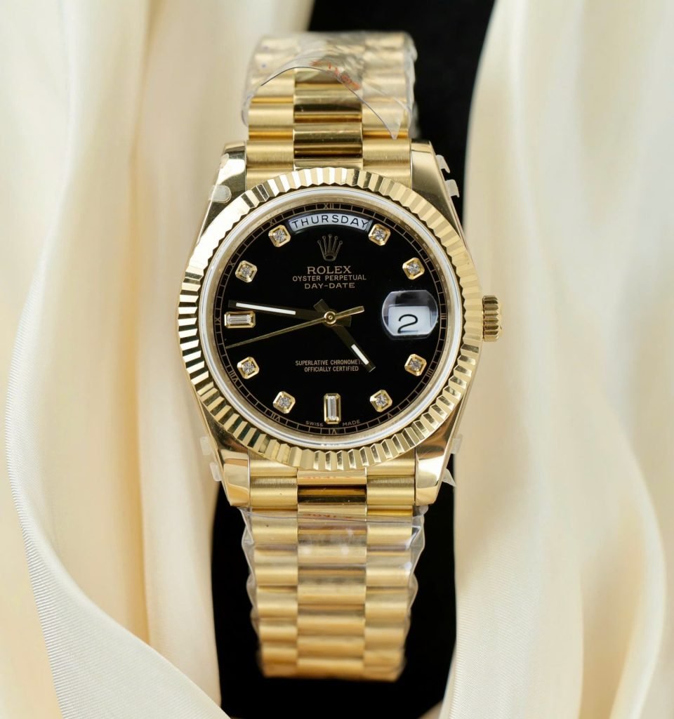 Rolex Day-Date President Watch black dial 40mm 1:1 super clone watch