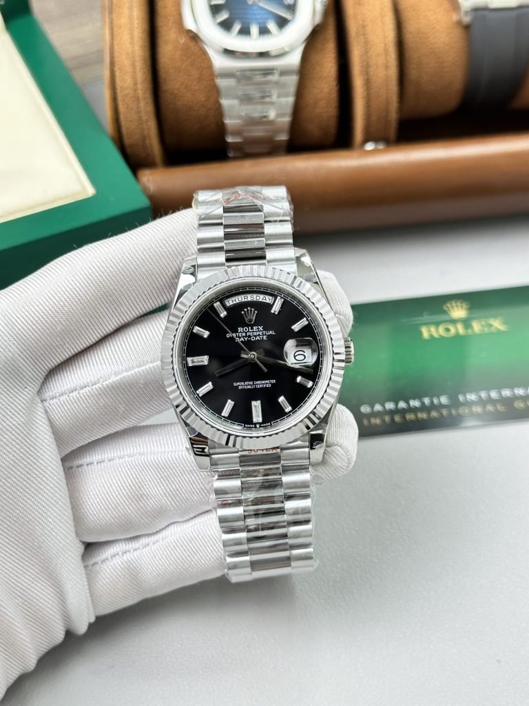 Rolex Day-Date President Watch black dial 40mm 1:1 super clone watch
