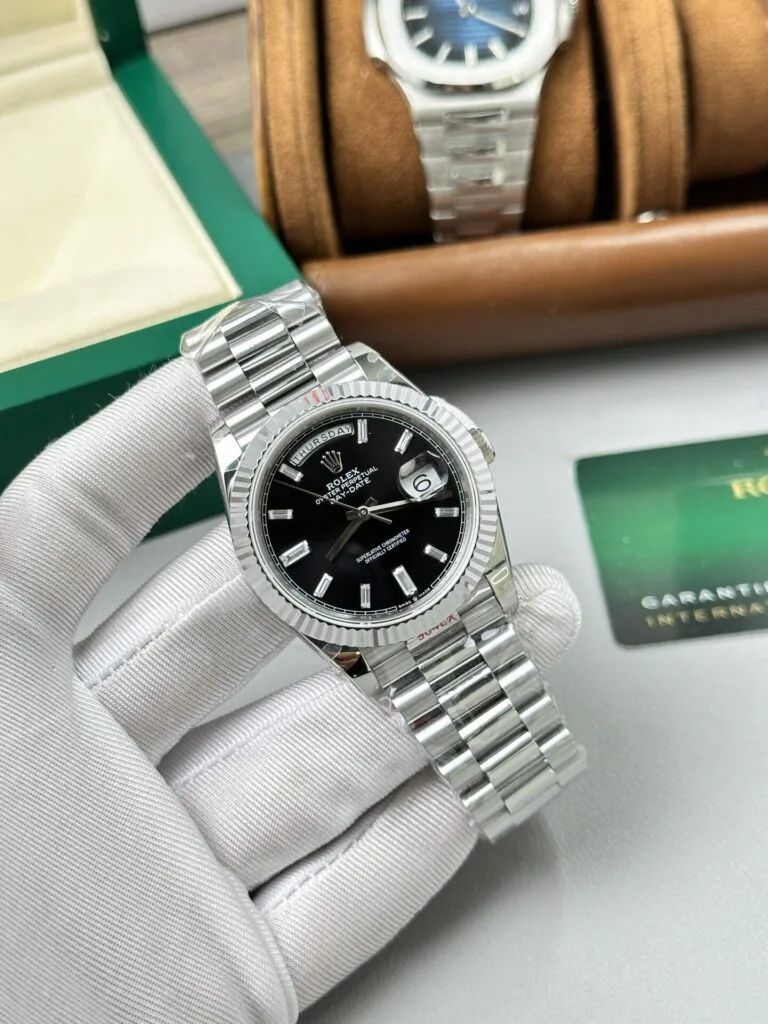 Rolex Day-Date President Watch black dial 40mm 1:1 super clone watch