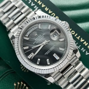 Rolex Day-Date President Watch black dial 40mm 1:1 super clone watch
