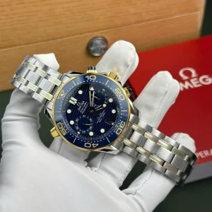 Omega CHRONOGRAPH blue dial 1:1 super clone watch product photo 44mm