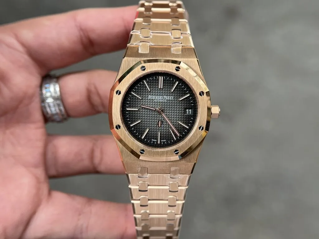 Audemars Piguet 15202OR Royal Oak Octagonal Luxury Sport Watch black dial 39mm 1:1 super clone watch