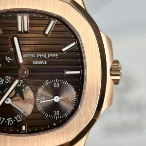 Patek Philippe CHOCOLATE Nautilus Porthole Sport Watch blue dial 40mm 1:1 super clone watch