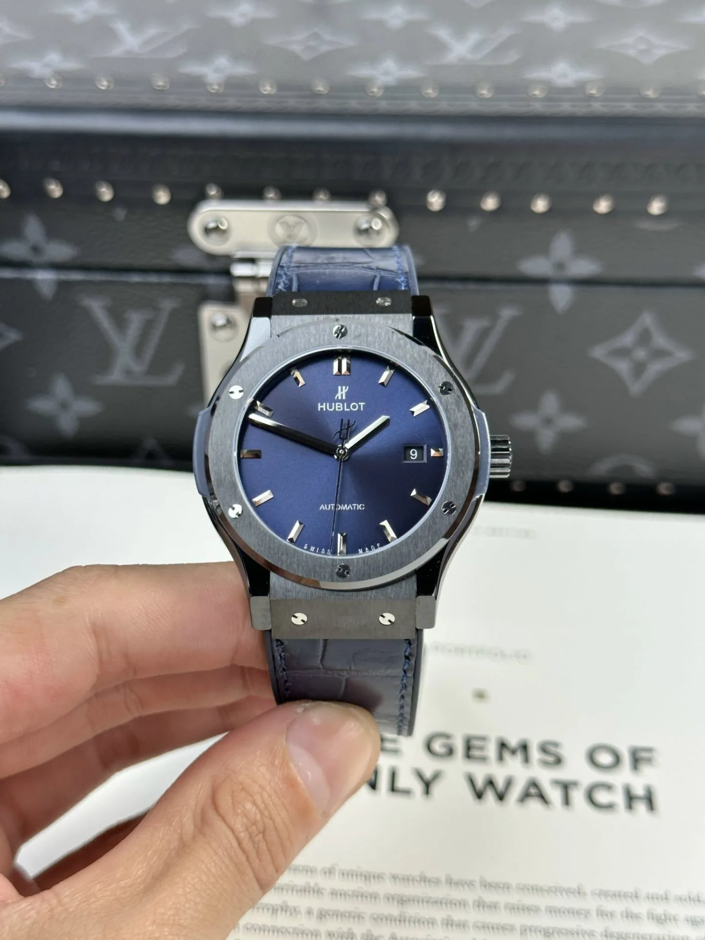 Hublot blue dial 42mm 1:1 super clone watch