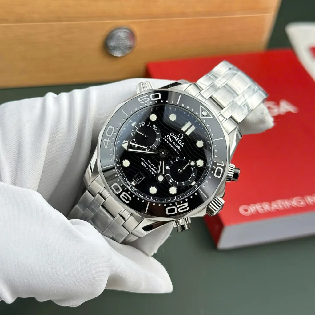 Omega CHRONOGRAPH Seamaster Professional Diver 300M black dial 44mm 1:1 super clone watch
