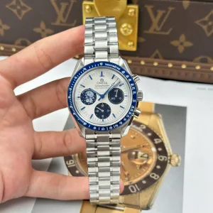 Omega Speedmaster Moonwatch Chronograph blue dial 42mm 1:1 super clone watch