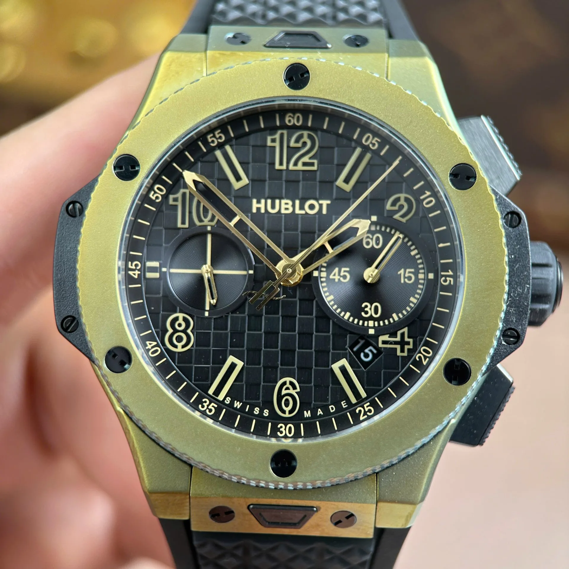 Hublot rose gold 1:1 super clone watch product photo 45mm