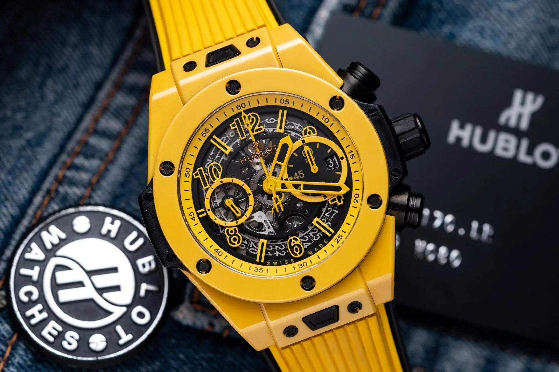 Hublot rose gold 1:1 super clone watch product photo 45mm