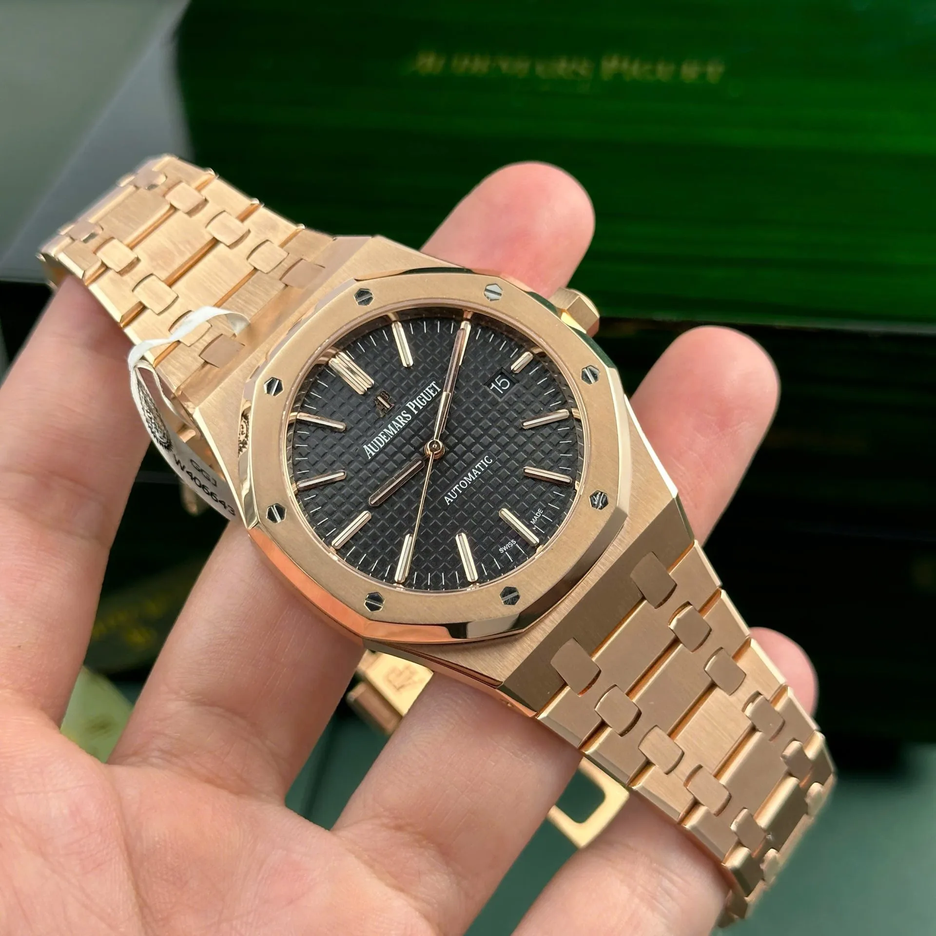Audemars Piguet 15202OR blue dial 1:1 super clone watch product photo 39mm