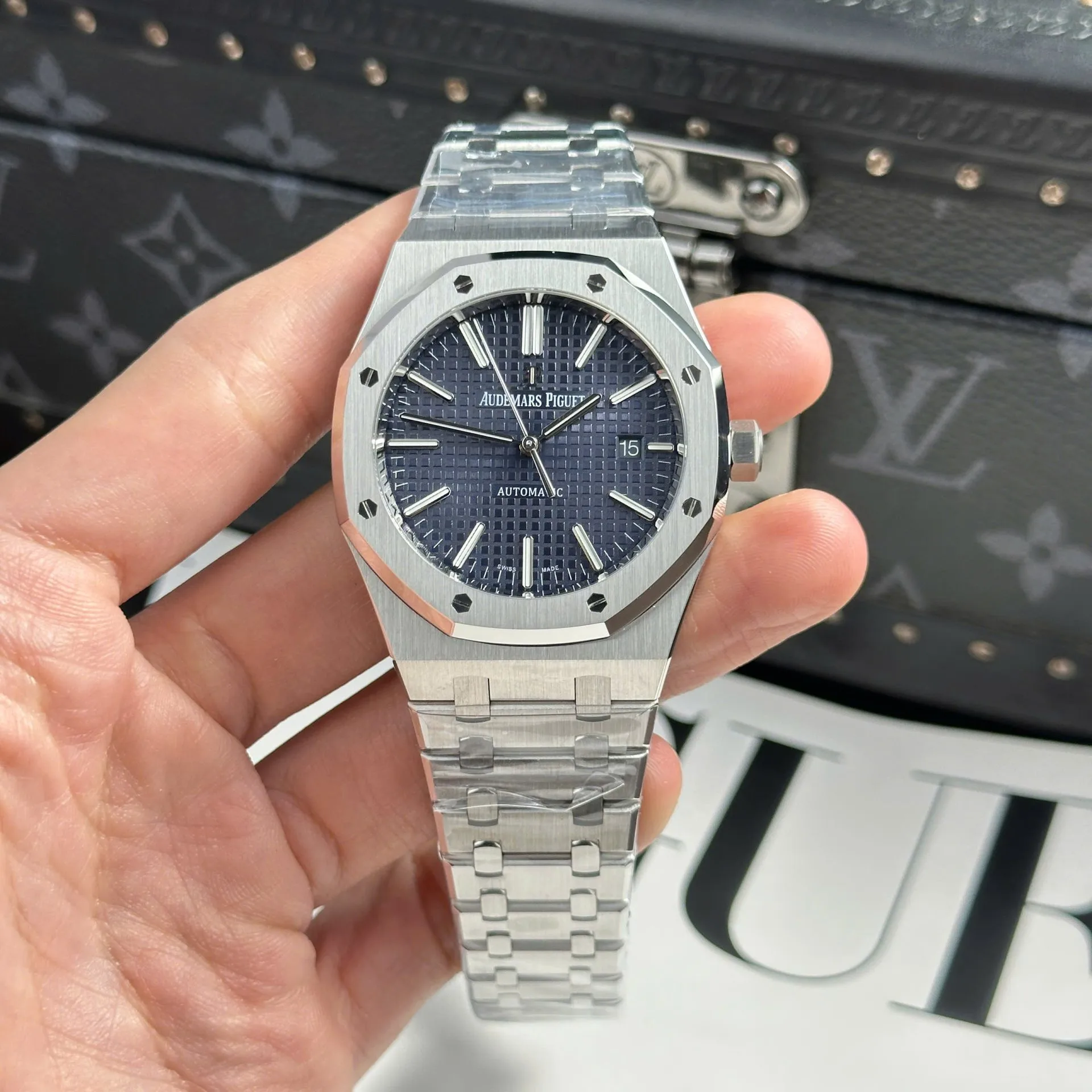 Audemars Piguet 15400ST Royal Oak Octagonal Luxury Sport Watch blue dial 41mm 1:1 super clone watch