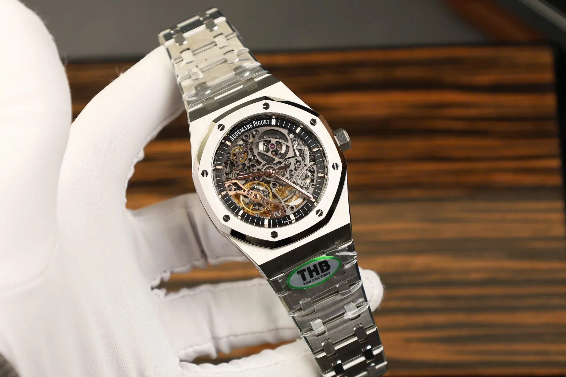 Audemars Piguet 15202OR Royal Oak Octagonal Luxury Sport Watch black dial 41mm 1:1 super clone watch
