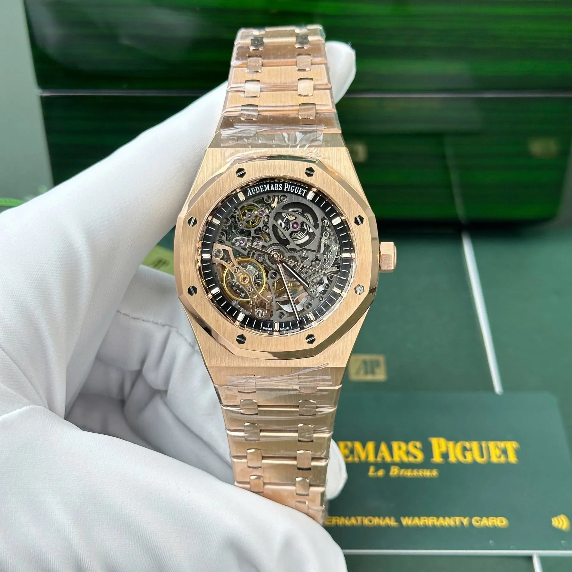 Audemars Piguet 15202OR Royal Oak Octagonal Luxury Sport Watch rose gold 41mm 1:1 super clone watch