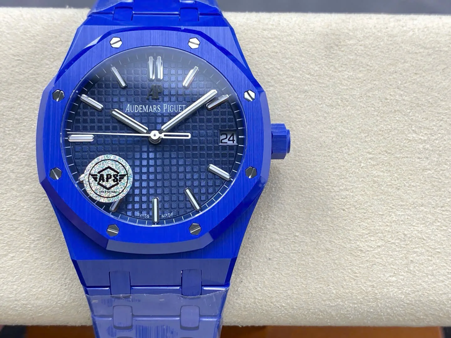 Audemars Piguet 15202OR Royal Oak Octagonal Luxury Sport Watch blue dial 41mm 1:1 super clone watch