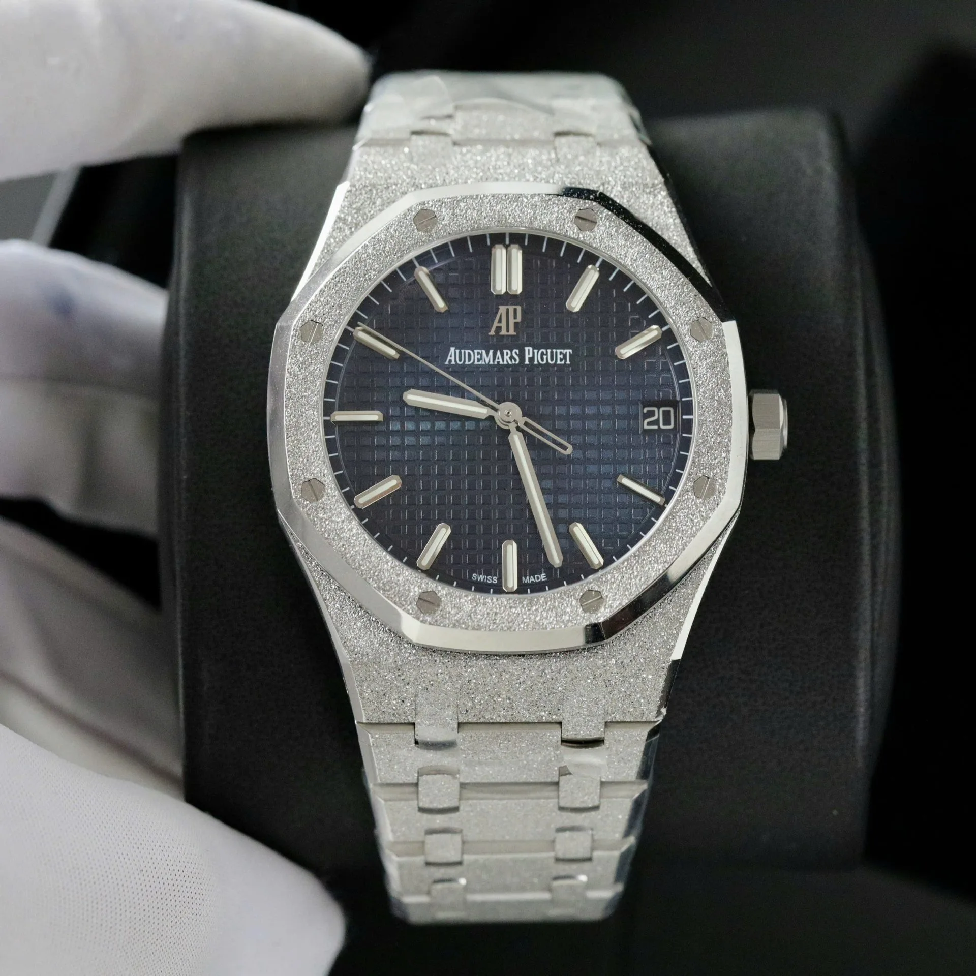 Audemars Piguet 15500ST Royal Oak Octagonal Luxury Sport Watch blue dial 41mm 1:1 super clone watch