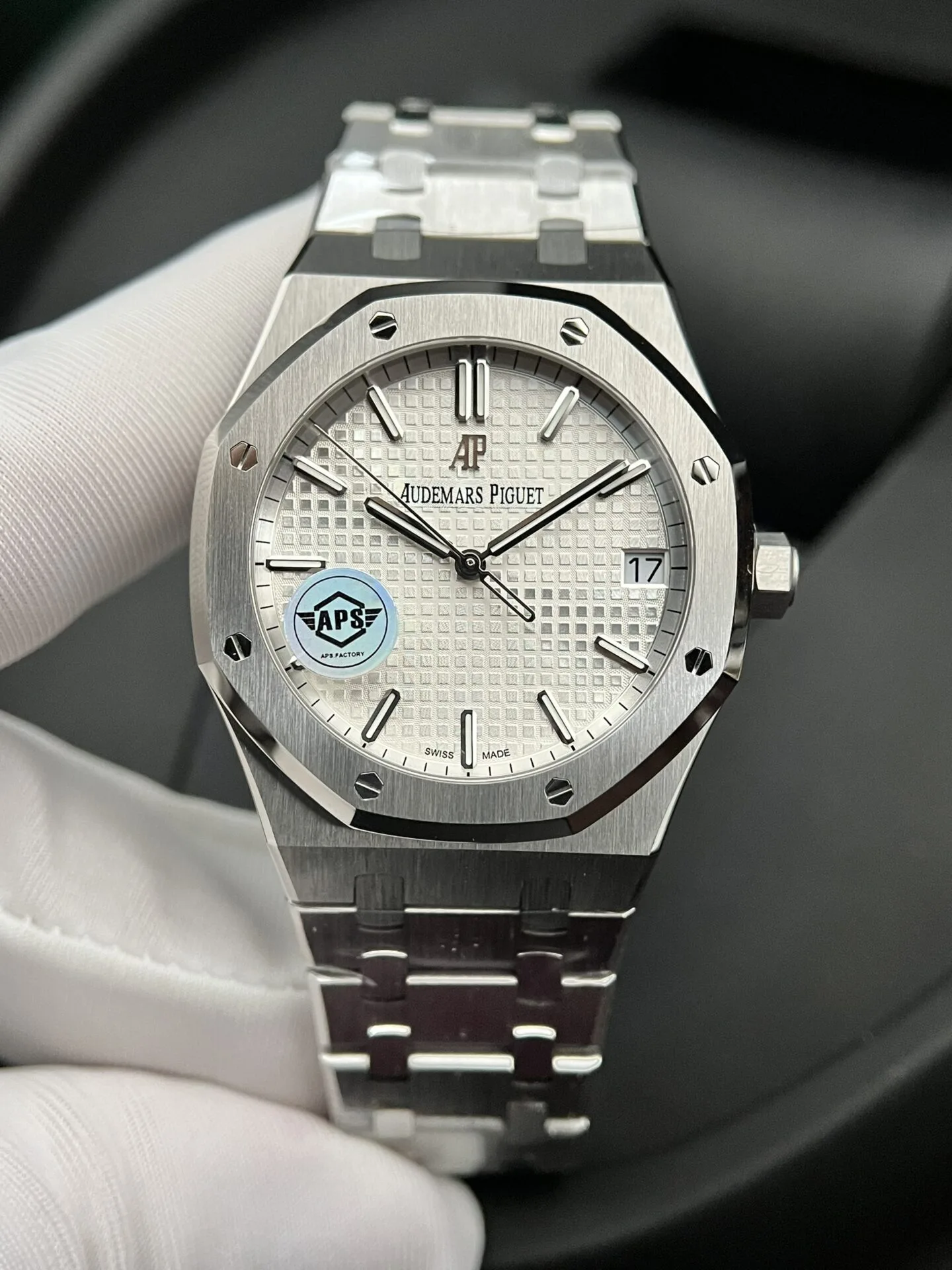 Audemars Piguet 15500ST Royal Oak Octagonal Luxury Sport Watch white dial 41mm 1:1 super clone watch