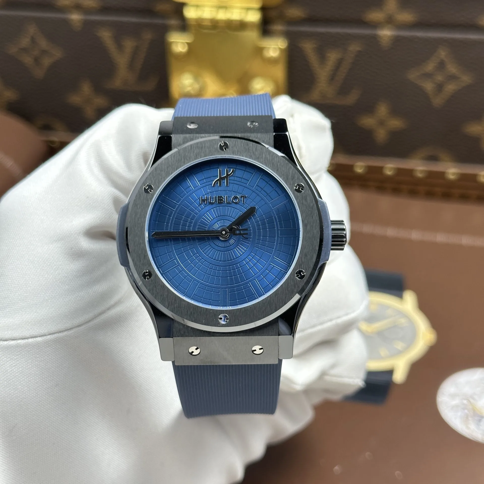 Hublot Classic Fusion Refined Elegance Watch blue dial 42mm 1:1 super clone watch