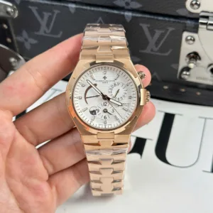 Vacheron Constantin CONSTANTIN Overseas Luxury Sport Traveler Watch rose gold 42mm 1:1 super clone watch