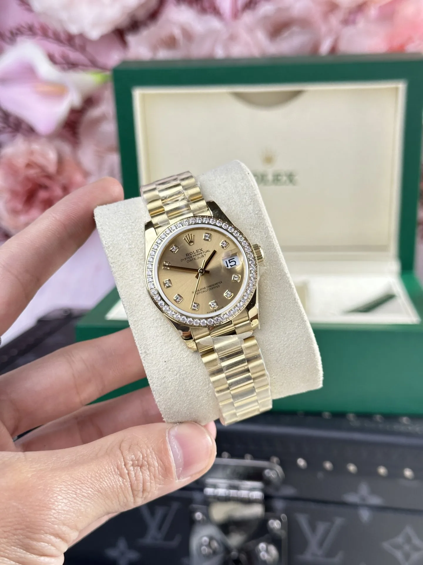 Rolex 178238 gold-toned dial 1:1 super clone watch product photo 31mm