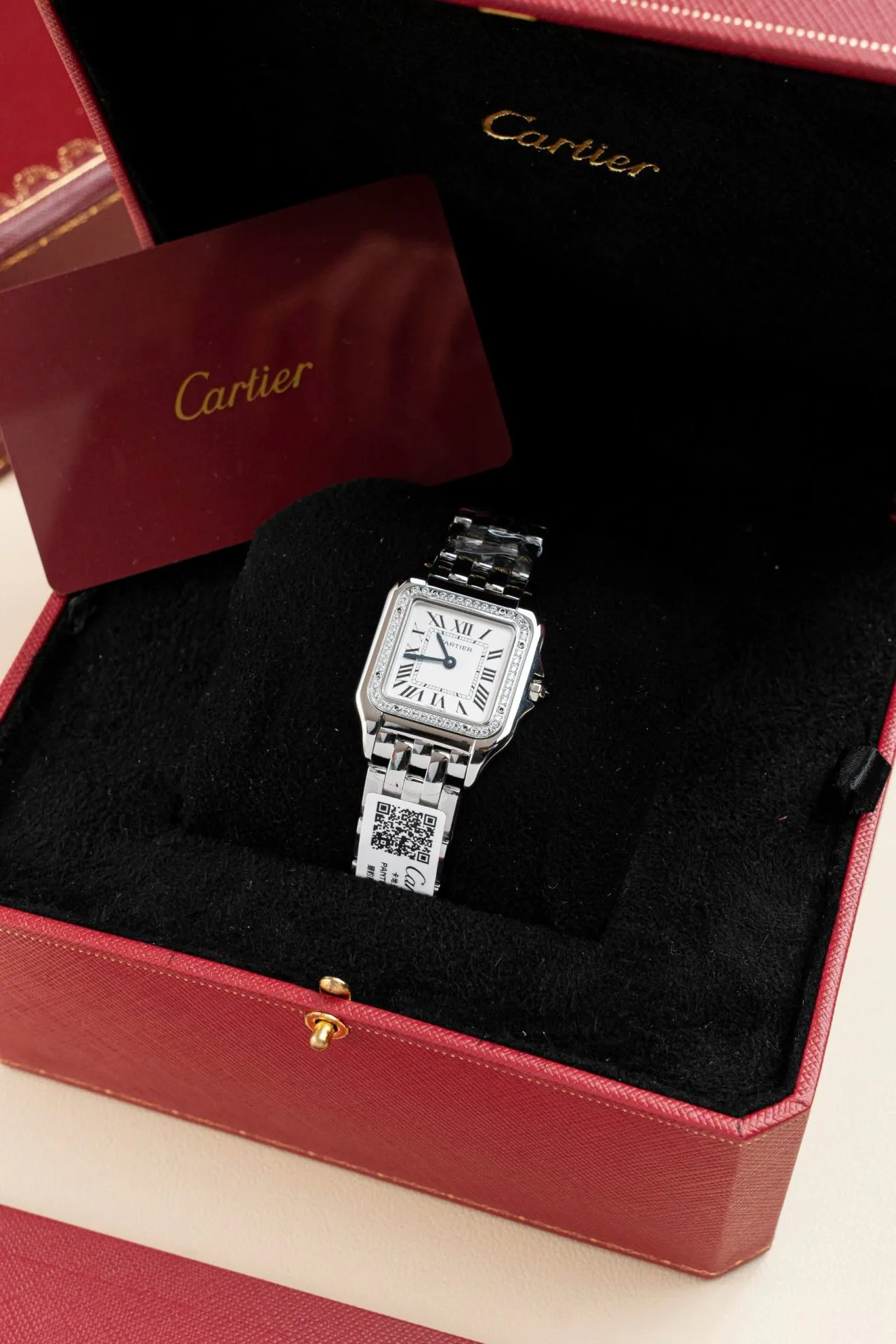 Cartier W2PN0007 white dial 1:1 super clone watch product photo 27x37mm