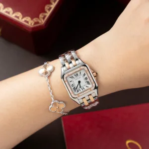 Cartier rose gold 1:1 super clone watch product photo 27x37mm