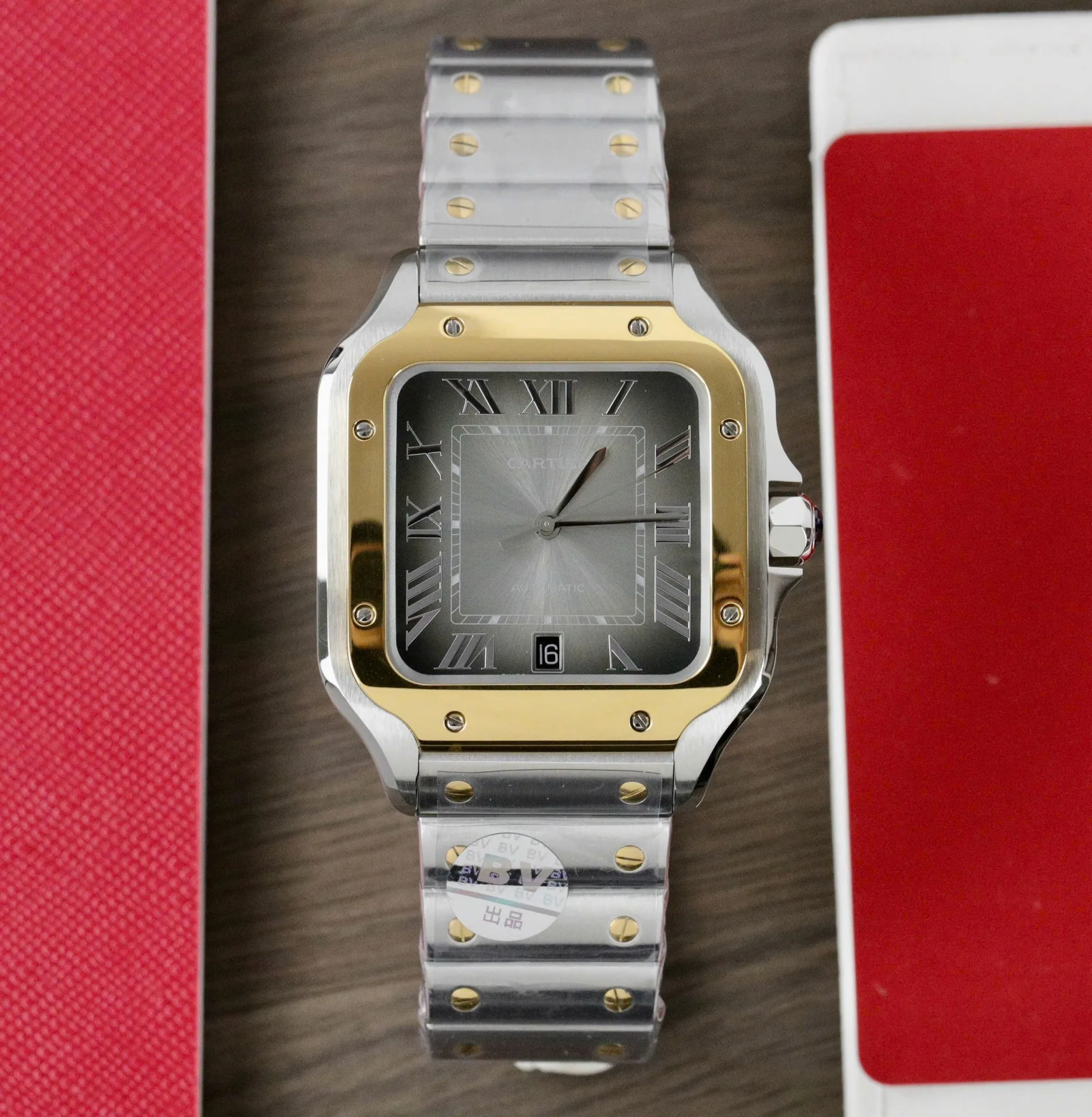 Cartier CRW2SA0030 gold-toned dial 1:1 super clone watch product photo 47.5x39.8mm