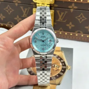 Rolex 127334 blue dial 1:1 super clone watch product photo 40mm
