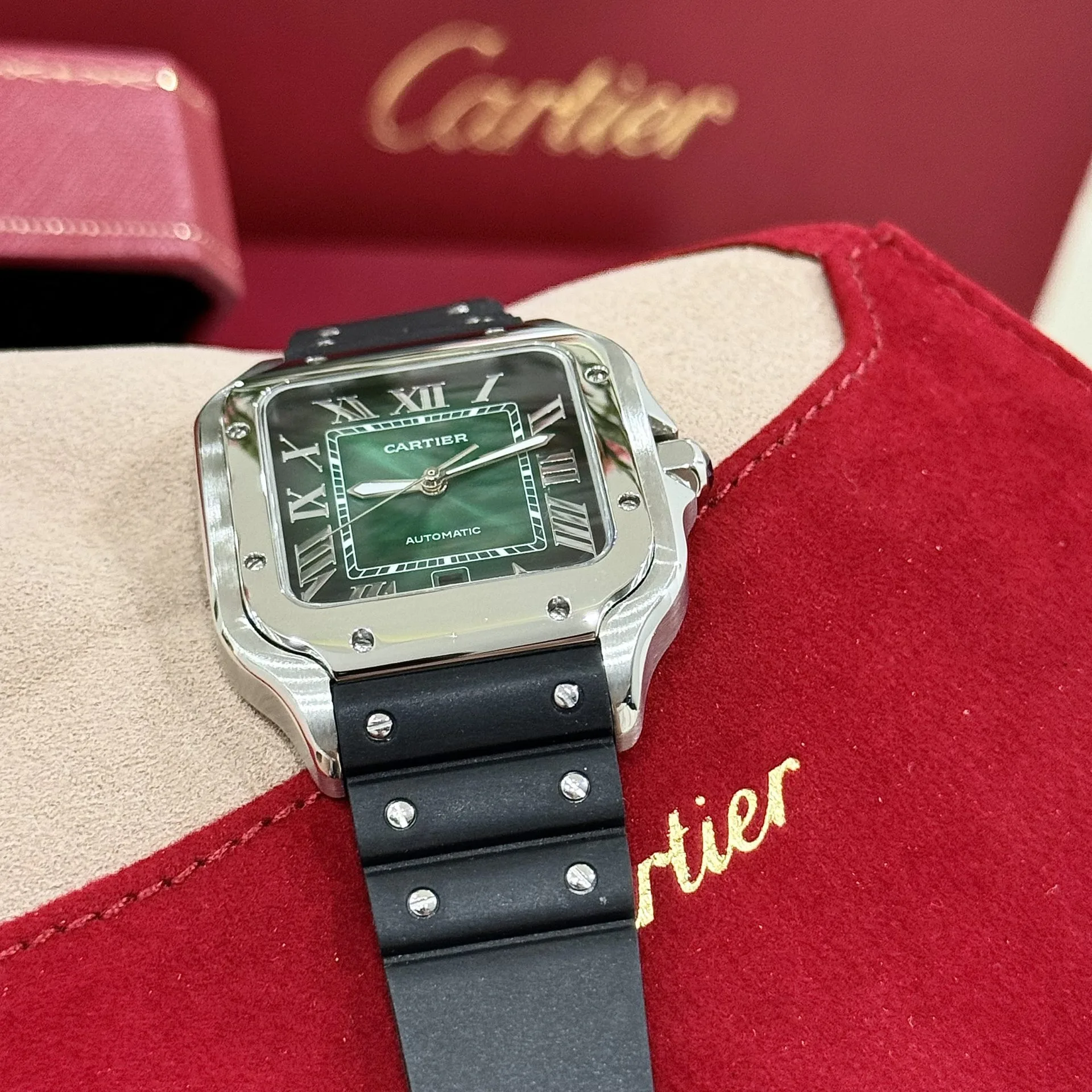 Cartier WSSA0061 gradient green dial 1:1 super clone watch product photo 39.8mm