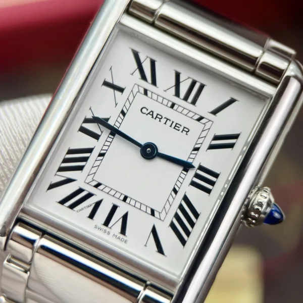Cartier white dial 1:1 super clone watch product photo 31x24.4mm