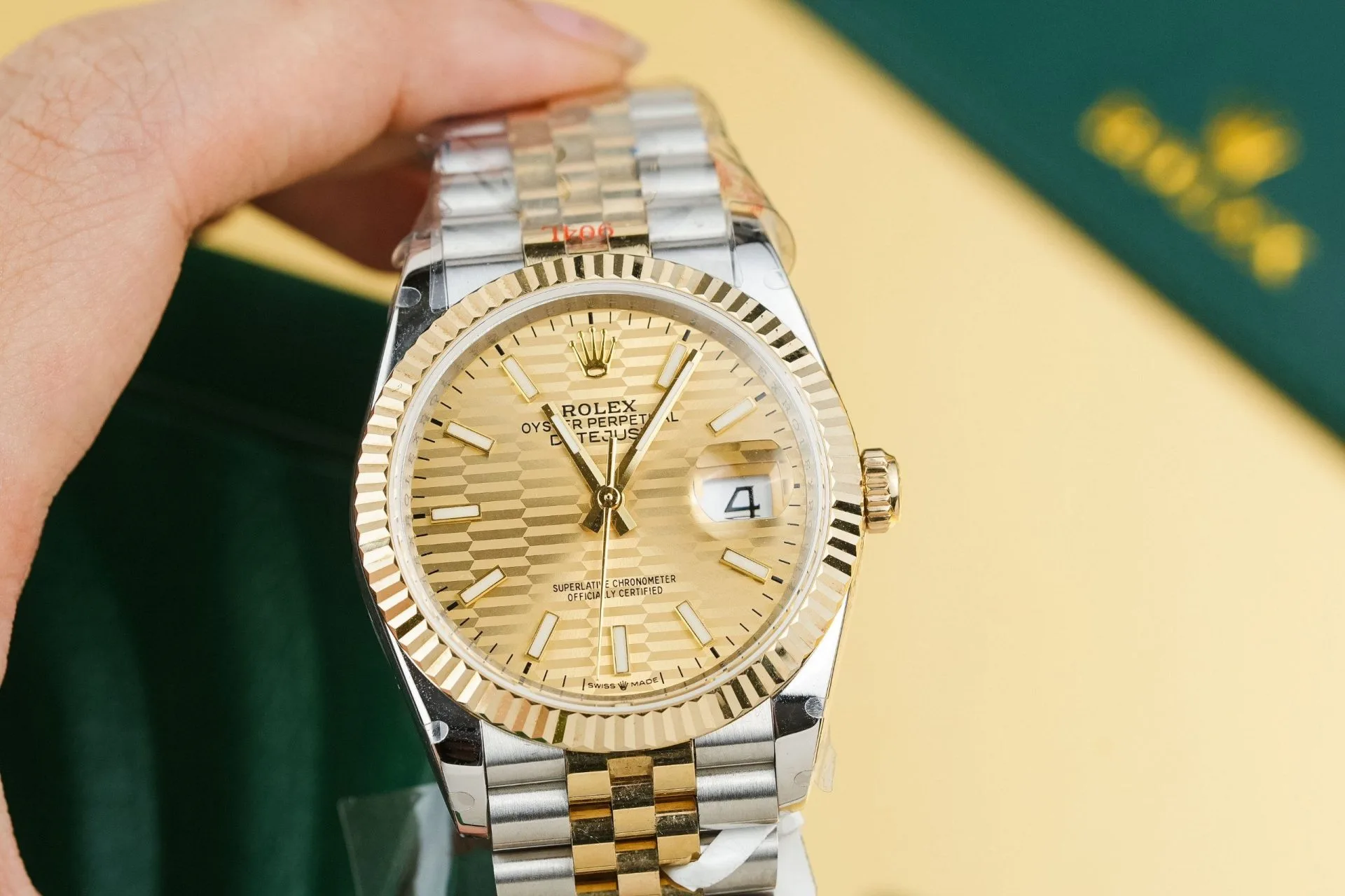 Rolex 116233 gold-toned dial 1:1 super clone watch product photo 36mm