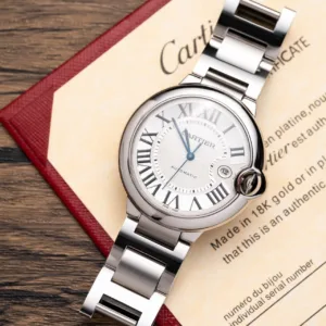 Cartier W69012Z4 Ballon Bleu Round Dress Watch white dial 42mm 1:1 super clone watch