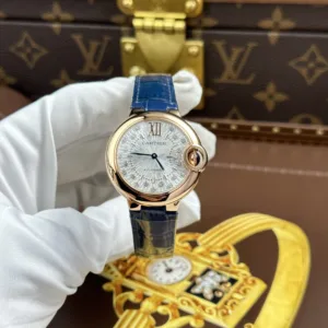 Cartier WGBB0052 Ballon Bleu Round Dress Watch rose gold 33mm 1:1 super clone watch