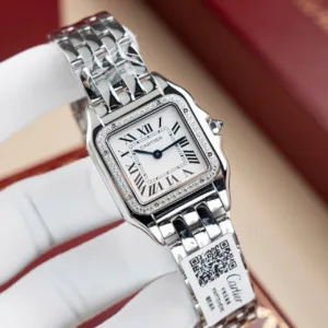Cartier W2PN0007 Panthère de Cartier Ladies Watch white dial 27x37mm 1:1 super clone watch