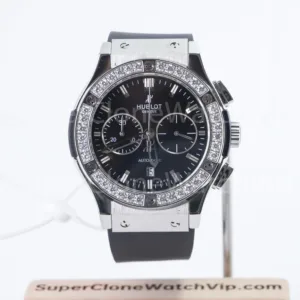Hublot Classic Fusion Chronograph 521.NX.1171.RX.1104 Titanium Diamond Bezel 45mm Replica Watches - 1