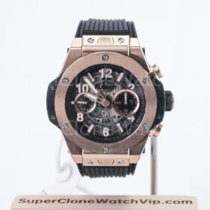 Hublot Big Bang Unico 411.OX.1180.RX King Gold Skeleton Dial 45mm Replica Watches - 1