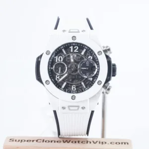 Hublot Big Bang Unico White Ceramic Skeleton Dial 45mm 411.HX.1170.RX Replica Watches - 1