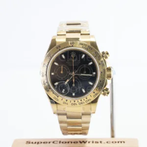 Rolex Daytona 116508 Yellow Gold Black Dial Yellow Gold Bezel Yellow Gold Bracelet 40mm Replica Watches - 1