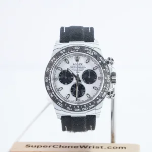 Rolex Cosmograph Daytona DiW Carbon Fiber White Dial 40mm Replica Watches - 1