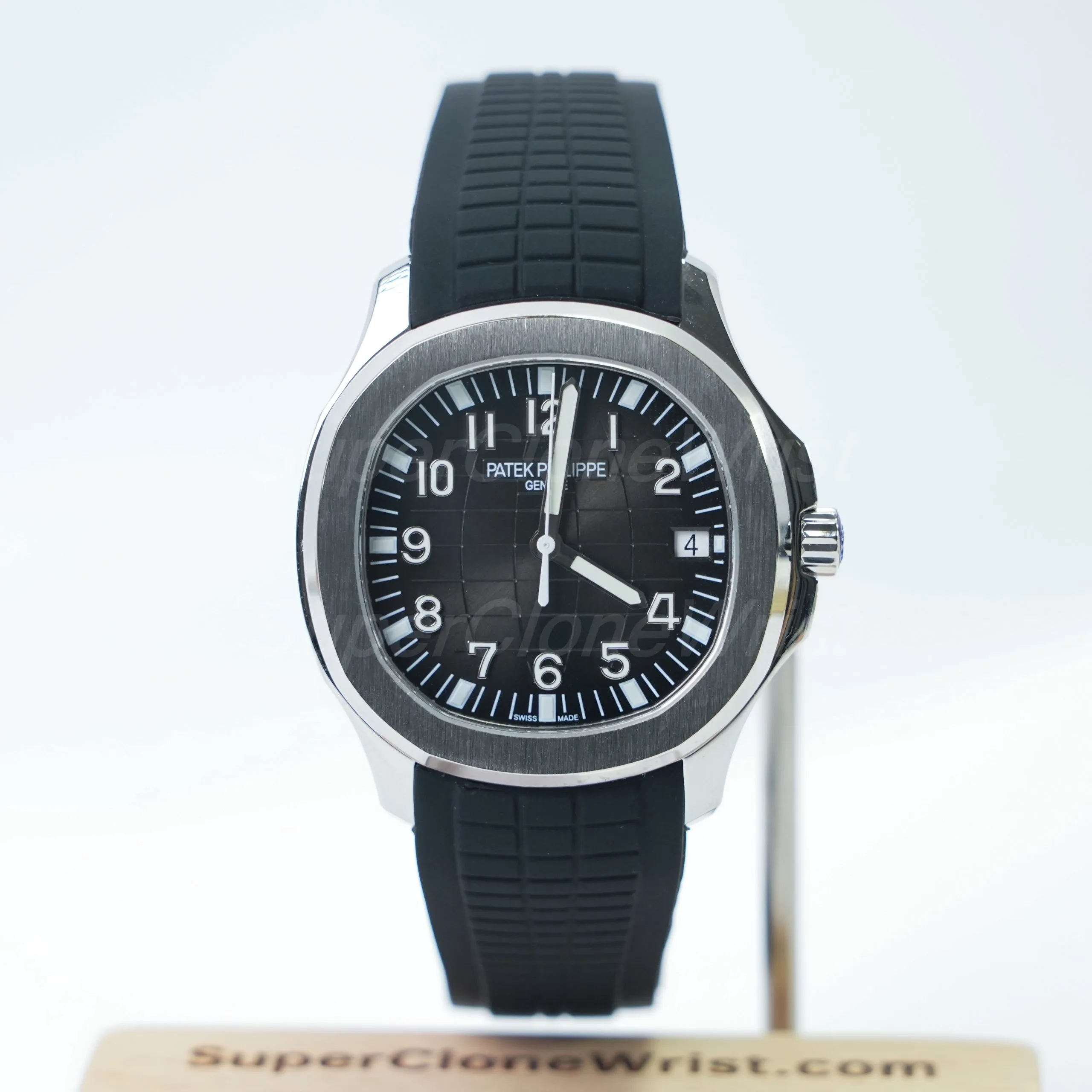 Patek Philippe Aquanaut 5167A Steel Black Dial Steel Bezel Black Rubber Strap 40mm Replica Watches - 1