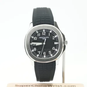 Patek Philippe Aquanaut 5167A Steel Black Dial Steel Bezel Black Rubber Strap 40mm Replica Watches - 1