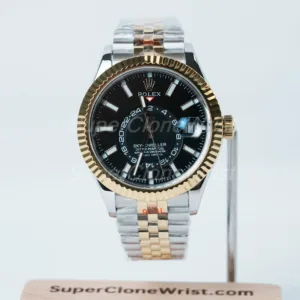 Rolex-Sky-Dweller-326933-Black-Dial-Steel-Gold-42mm Super Clone Watches Replica Watches - 1