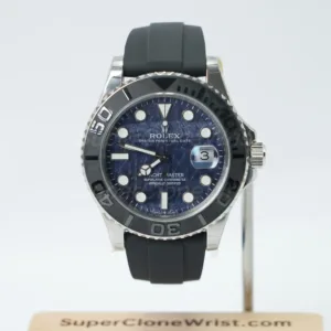 Rolex Yacht-Master 42 Falcon’s Eye Dial Black Bezel Rubber Strap 42mm Replica Watches - 1